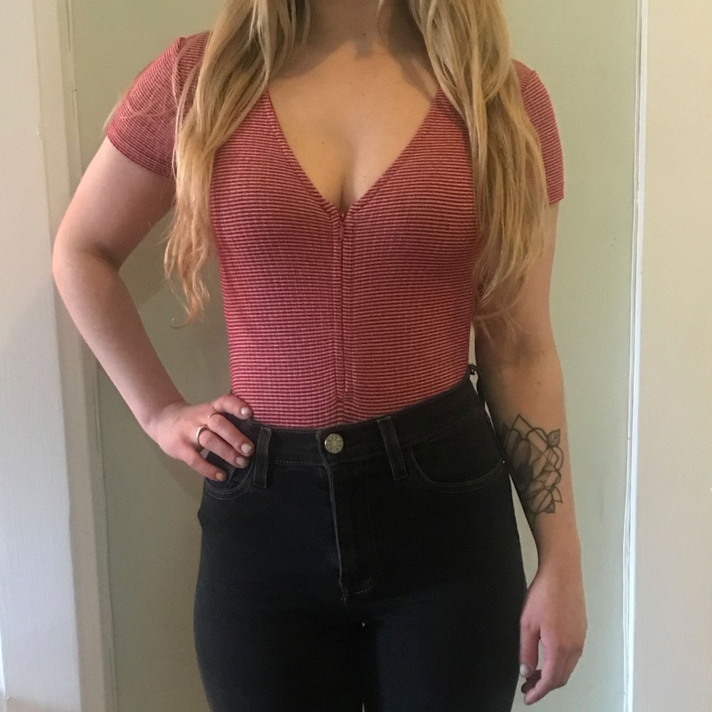 Urban Outfitters Out From Under Retro Zip Bodysuit